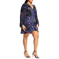 City Chic Plus Kira Print Dress