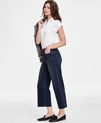 Liverpool Los Angeles Women's Stride Cropped Wide-Leg Jeans