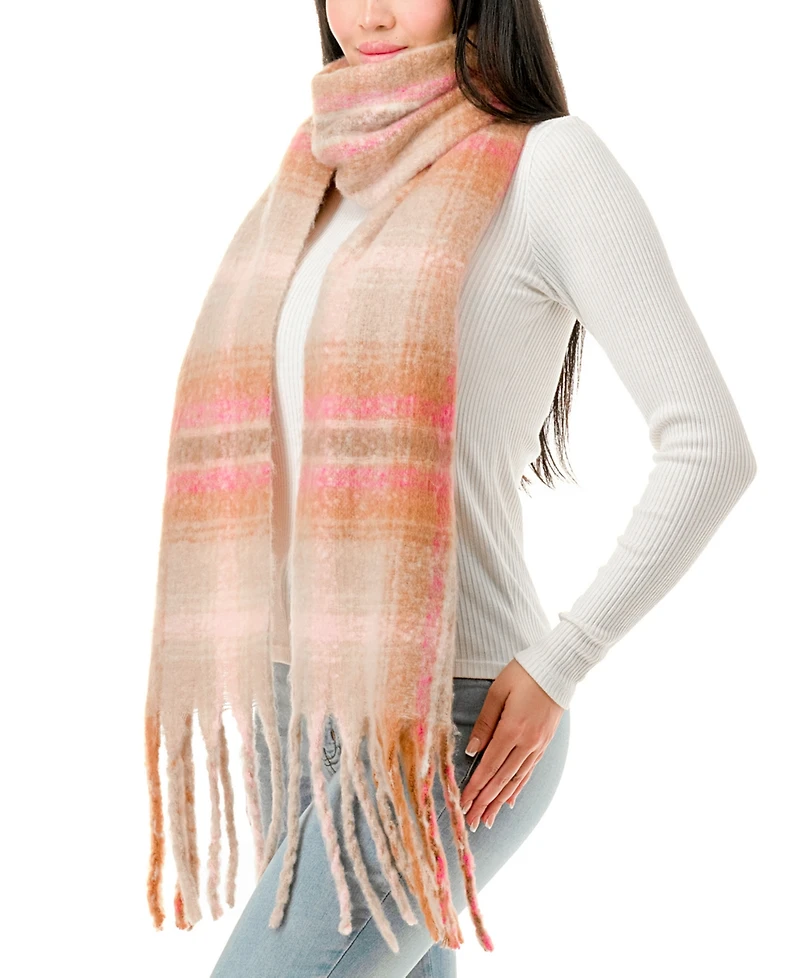 Marcus Adler Plaid Scarf