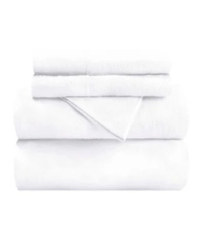 Superior Solid Flannel Cotton Deep Pocket Sheet Set Split King