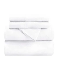Superior Solid Flannel Cotton Deep Pocket Sheet Set Split King