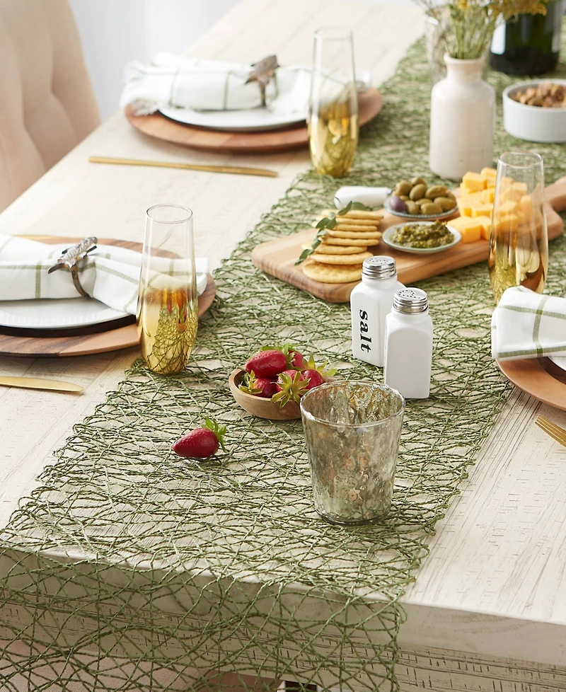 Design Imports Woven Paper Table Runner, 14"x72 "