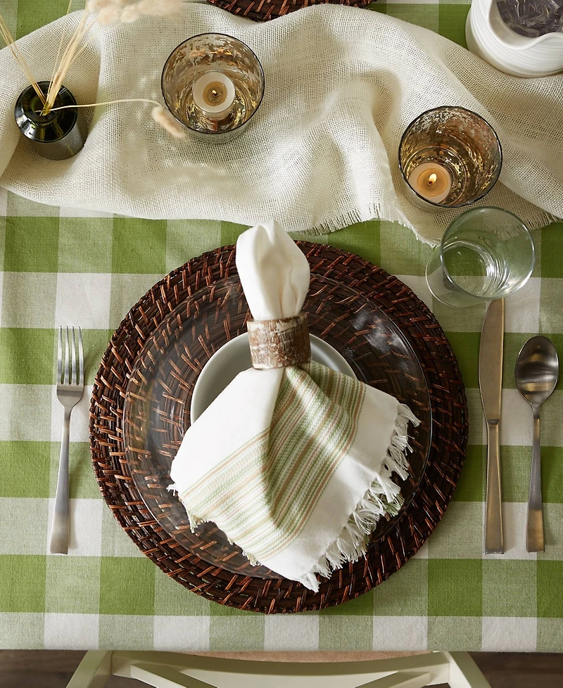 Design Imports Buffalo Check Tablecloth