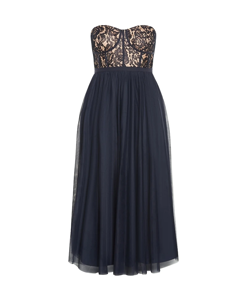 City Chic Plus Sweet Beauty Maxi Dress