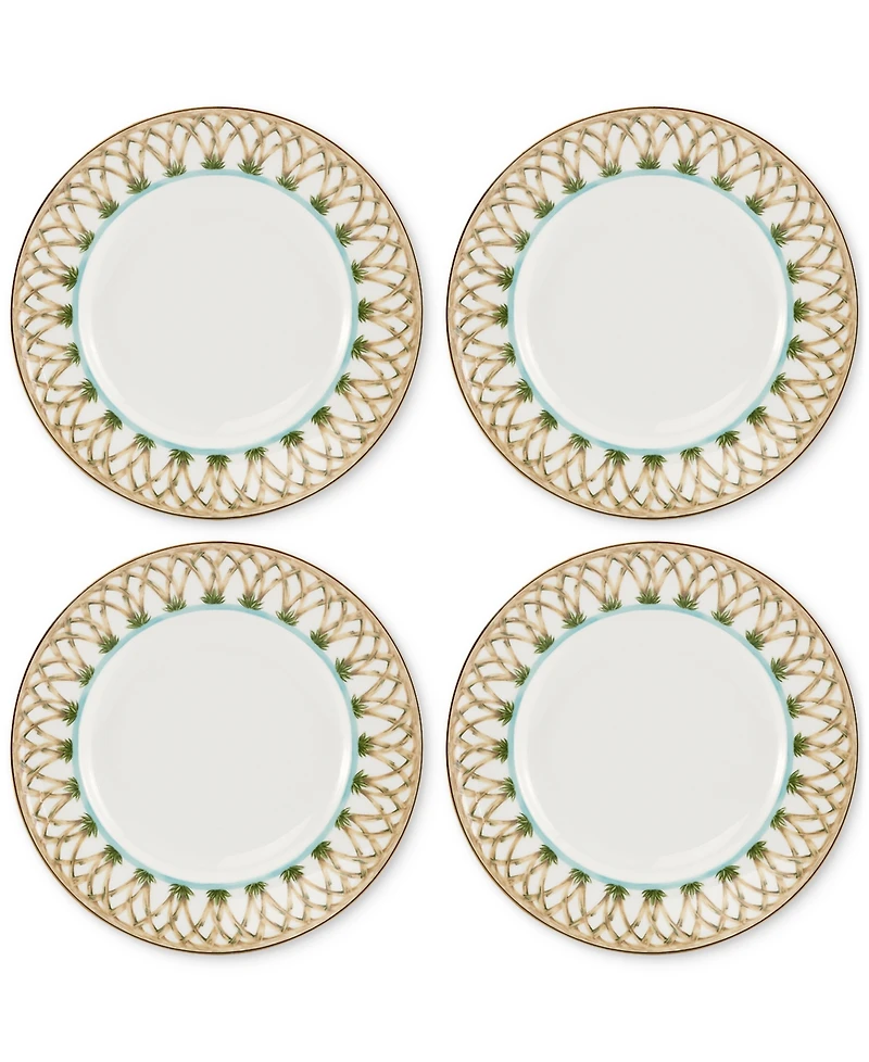 Lenox British Colonial Bamboo Accent Plates, Set of 4