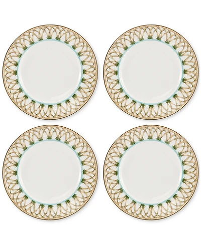 Lenox British Colonial Bamboo Accent Plates, Set of 4