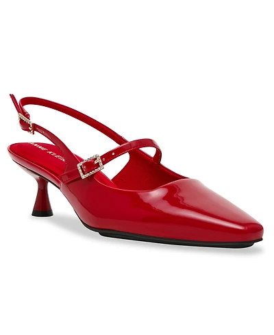 Anne Klein Women's Tyra Mary Jane Slingback Kitten Heel Pumps