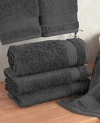 American Soft Linen Bekos Premium 100% Turkish Cotton 4-Piece Hand Towel Set