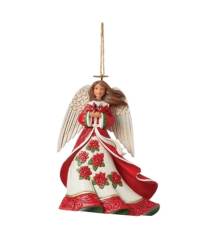 Jim Shore Christmas Angel with Cardinal Ornament