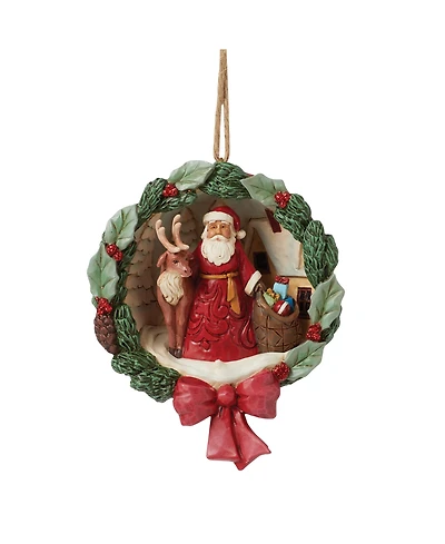 Jim Shore Santa Scene Diorama Ornament