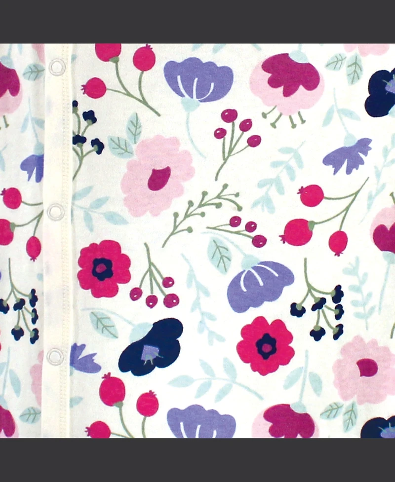 Touched by Nature Baby Girls Organic Cotton Kimono Gowns