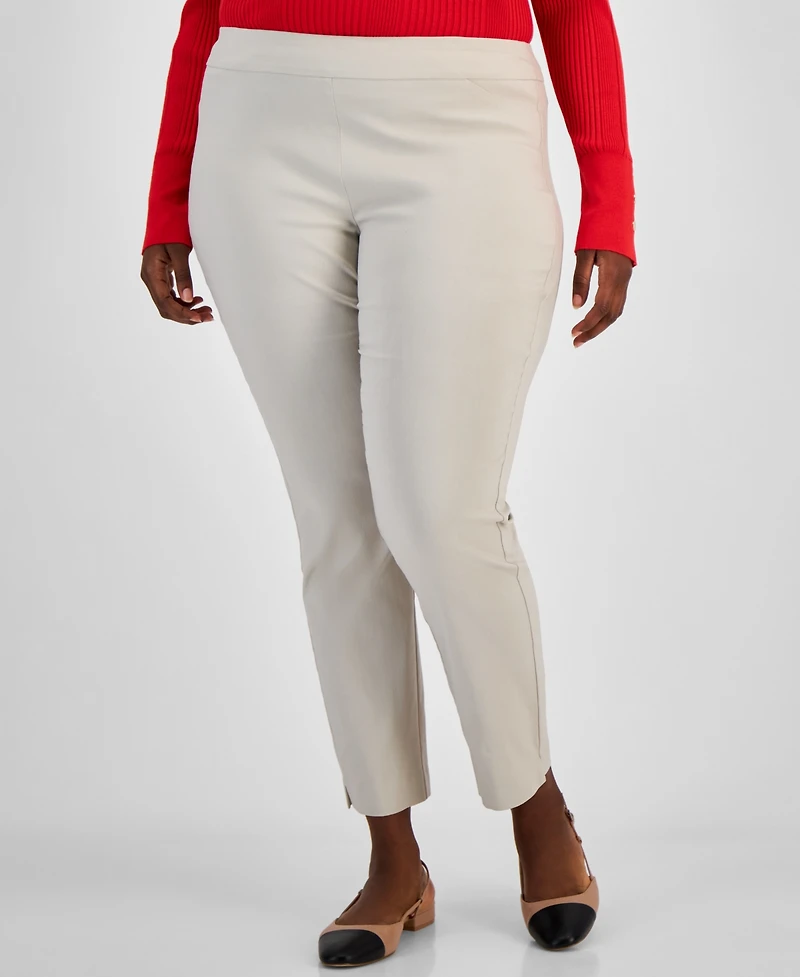 Jm Collection Plus Pull-On Cambridge Pants, Exclusively at Macy's