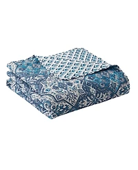 Indigo Ink White Denim Medallion Reversible 2-Pc. Quilt Set, Twin