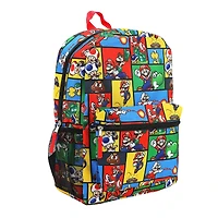 Super Mario Brothers All-Over Print 18” Backpack
