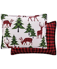 Sunham Plaid Deer Reversible 3-Pc. Comforter Sets
