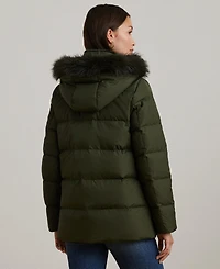 Lauren Ralph Women's Faux-Fur Hooded Puffer Coat
