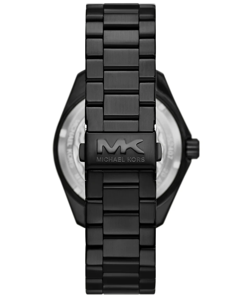 Michael Kors Men's Maritime Three-Hand Black Stainless Steel Watch 42mm