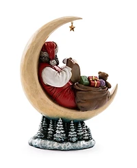 Napco African American Santa in Moon