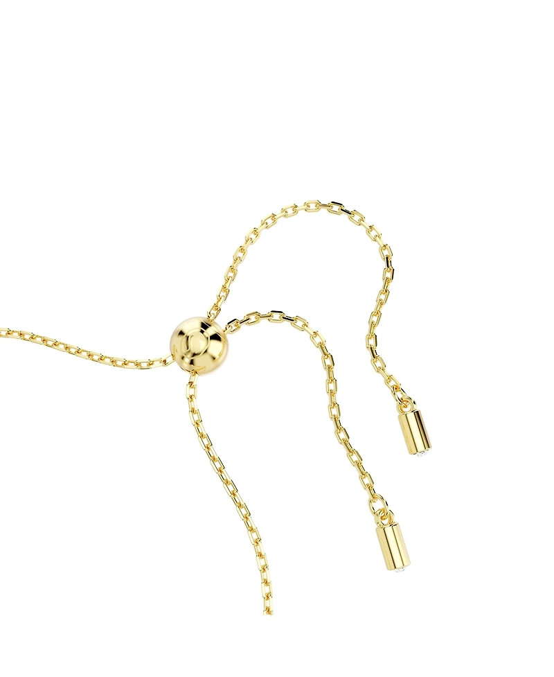 Swarovski Clover, Evil Eye and Horseshoe, Blue, Gold-Tone Plated Symbolica Bracelet
