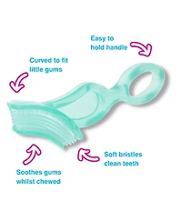 Brush-Baby First Tooth Gift Set | Includes BabySonic Teal Electric Toothbrush, Baby's First Brush & Teether & Chewable Toothbrush For Babies & Toddler