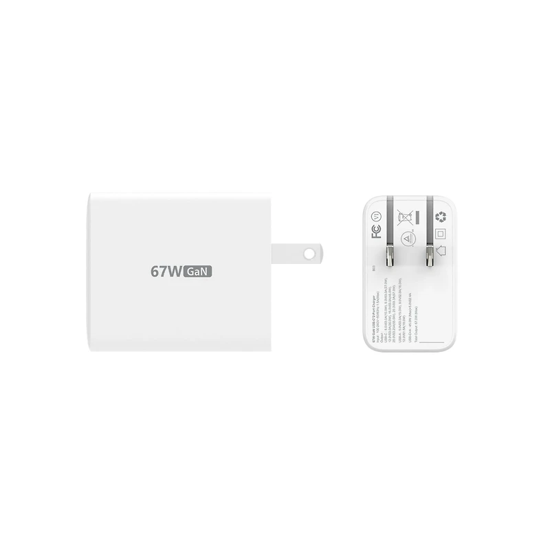 j5create 67W GaN Usb-c 2-Port Charger, JUP2367