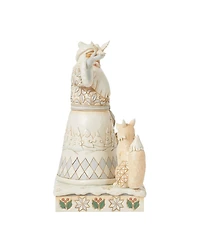 Jim Shore White Woodland Santa Holding Dove Figurine