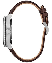 Citizen Eco-Drive Men's Brycen Brown Leather Strap Watch 41mm