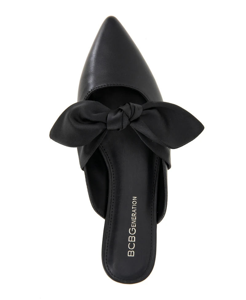 BCBGeneration Women's Kandy Slip-On Pointy Toe Bow Dress Flats