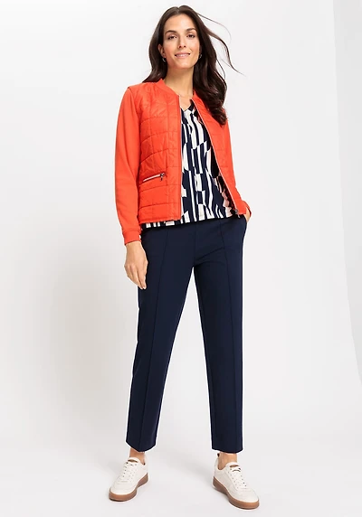 Olsen Women's Lisa Fit Straight Cropped Jersey Pant