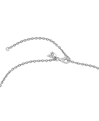 American West Jewelry Sterling Silver and Lapis Lazuli Gemstone Fan Pendant with Chain Necklace, 17-20 Inches