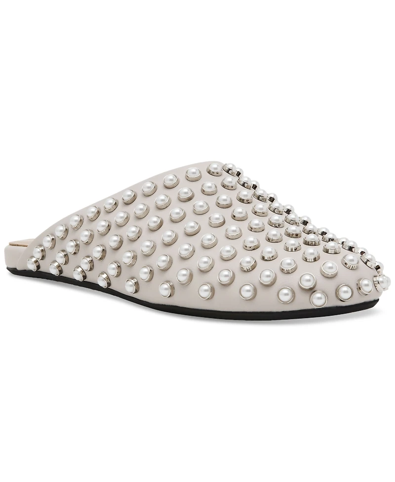 Steve Madden Women's Glimmer Embellished Slide Mule Clogs
