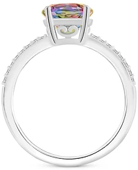 Mystic Topaz (2-3/8 ct. t.w.) & Diamond (1/10 Solitaire Ring Sterling Silver (Also Pink Topaz)