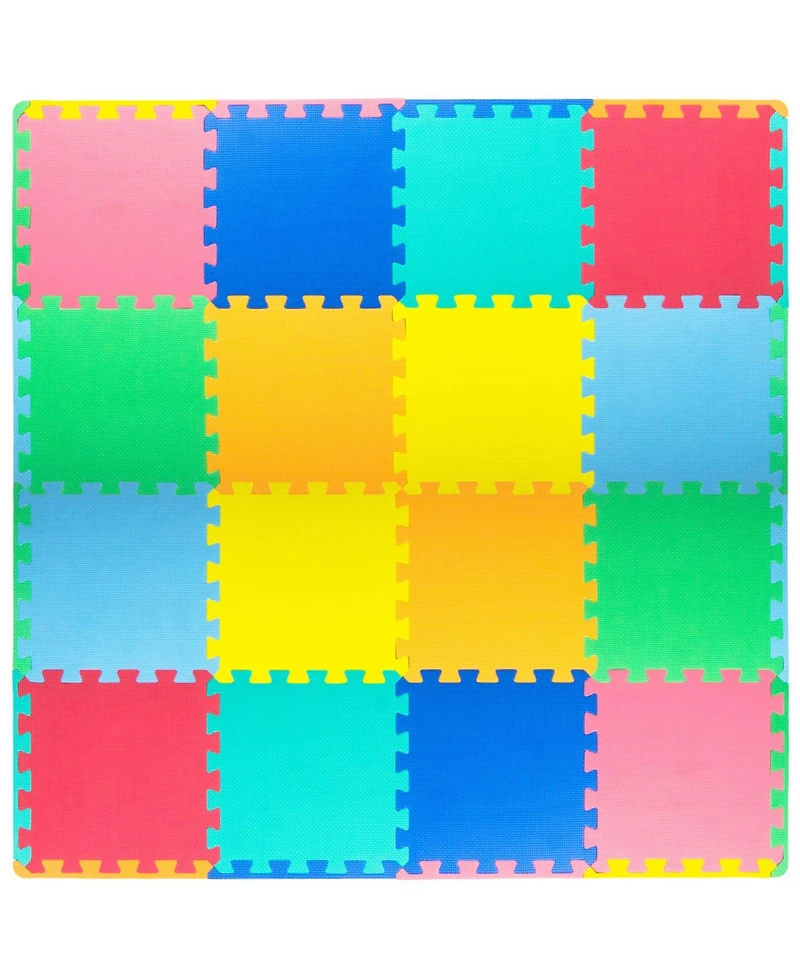 ProsourceFit Kids Floor Play Mat 3/8-in, 16 Sq Ft - Tiles
