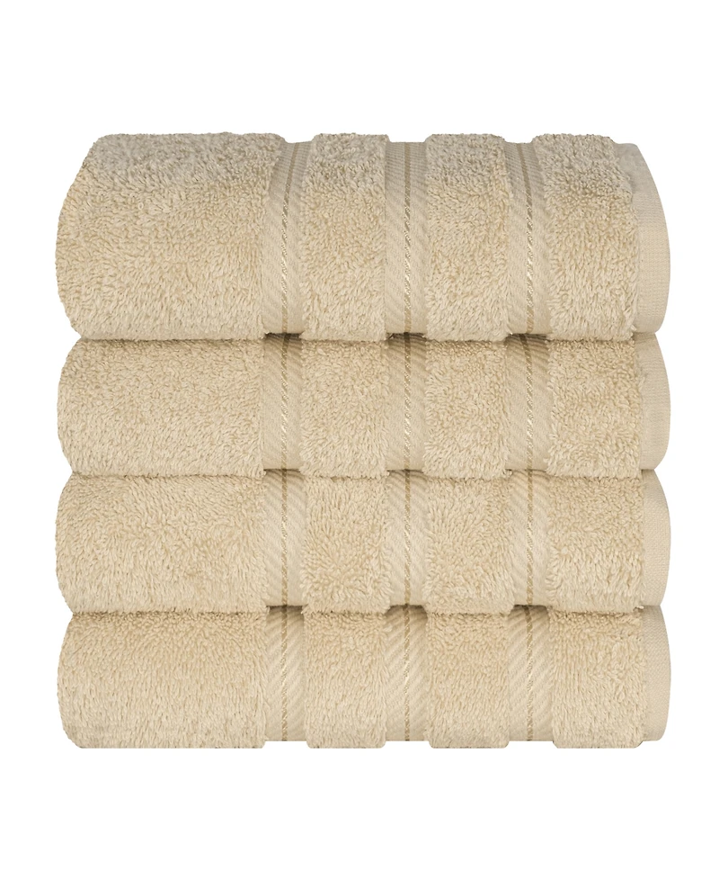 American Soft Linen Edison Luxury 100% Turkish Cotton 4-Piece Hand Towel Set