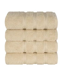 American Soft Linen Edison Luxury 100% Turkish Cotton 4-Piece Hand Towel Set