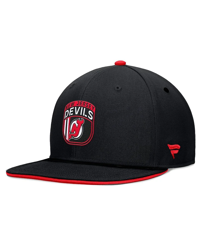 Fanatics Men's Black New Jersey Devils 2024 Nhl Draft Snapback Hat