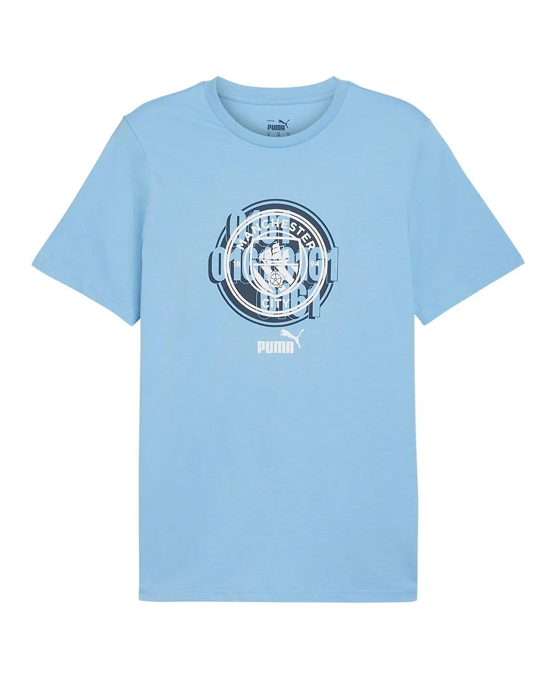 Puma Men's Light Blue Manchester City ftblCulture T-Shirt