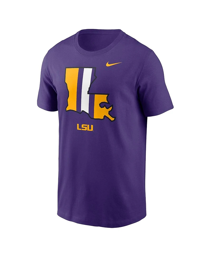 Nike Men's Purple Lsu Tigers Legacy Alternate Logo T-Shirt