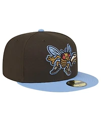 New Era Men's Brown Lehigh Valley IronPigs Theme Night Shoofly 59FIFTY Fitted Hat