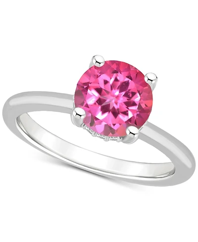 Mystic Topaz Solitaire Ring (2-3/8 ct. t.w.) Sterling Silver (Also Pink Topaz)