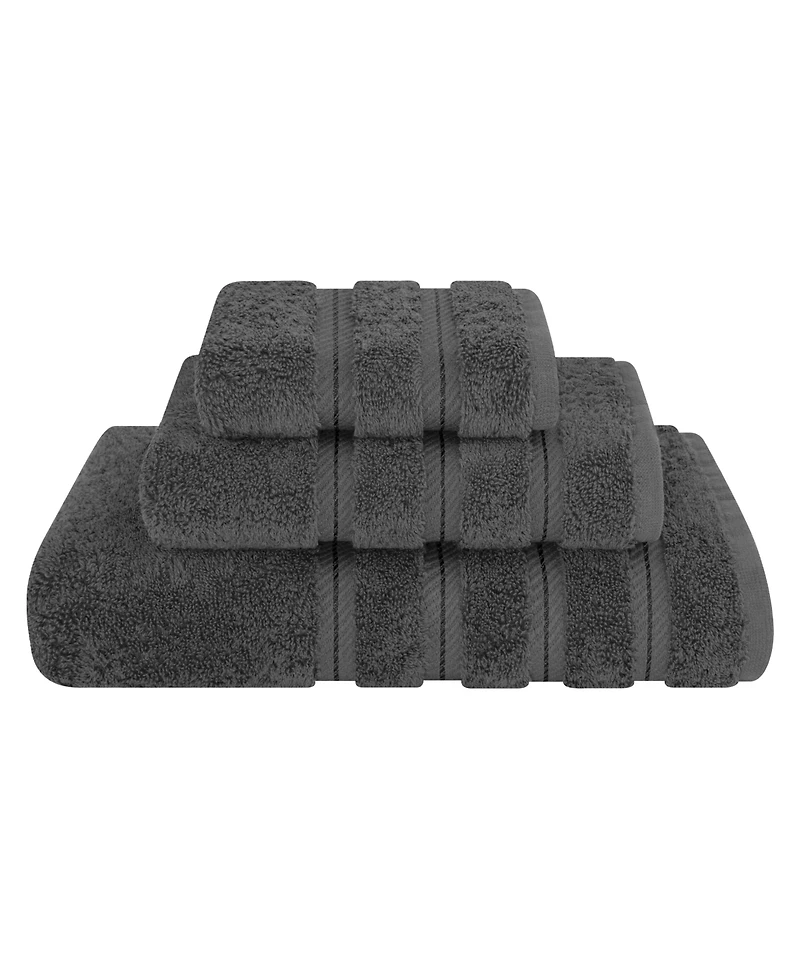 American Soft Linen Edison Premium 100% Turkish Cotton 3-Piece Bath Towel Set