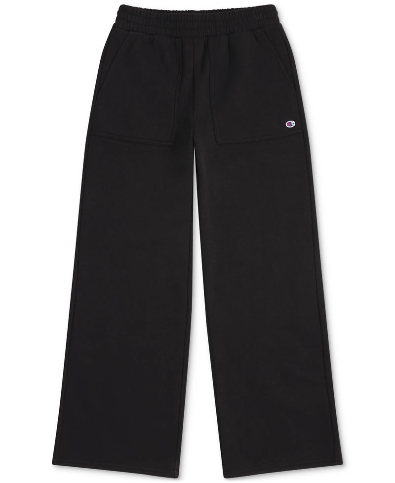 Champion Big Girls Wide-Leg Fleece Sweatpants