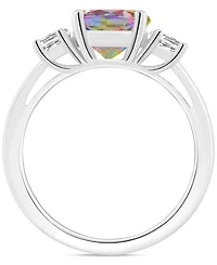 Mystic Topaz (2-3/8 ct. t.w.) & White (5/8 Three Stone Ring Sterling Silver (Also Pink Topaz)
