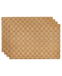 Design Imports Basketweave Woven Placemat Set of 4