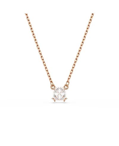 Swarovski Stilla Pendant Square Cut, White, Necklace