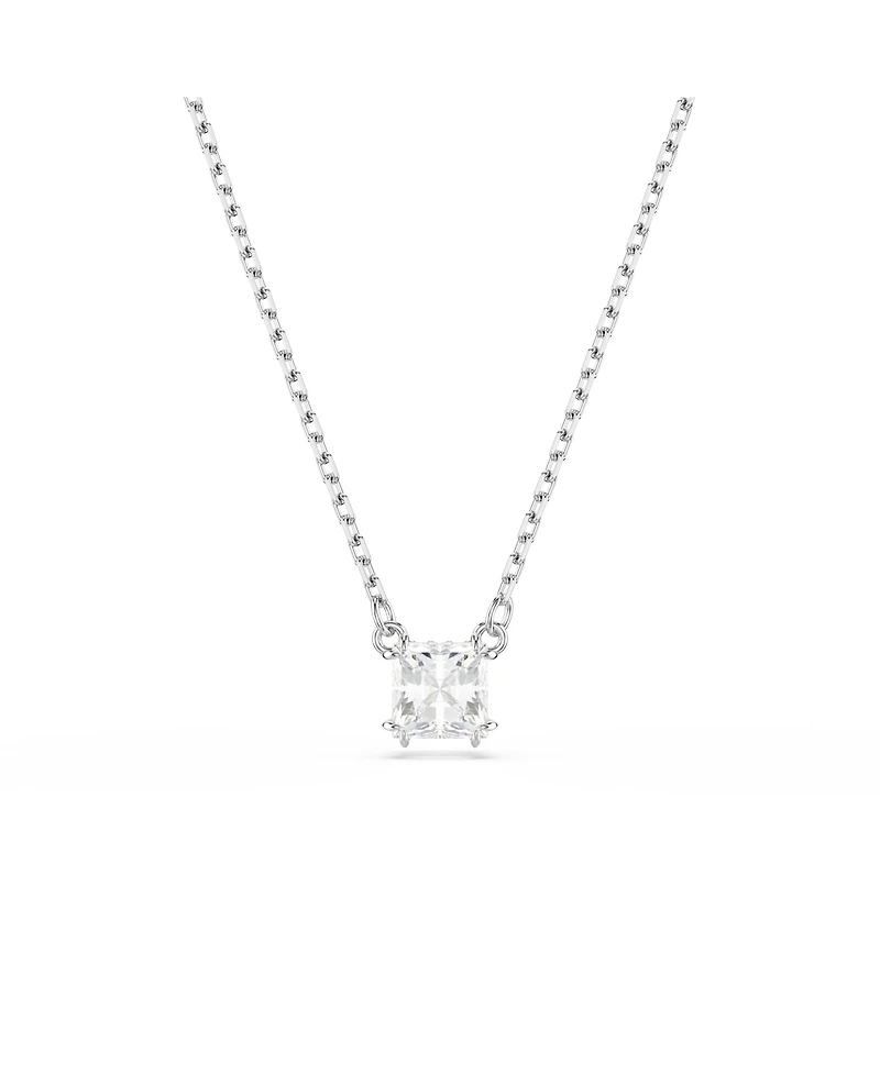 Swarovski Stilla Pendant Square Cut, White, Necklace