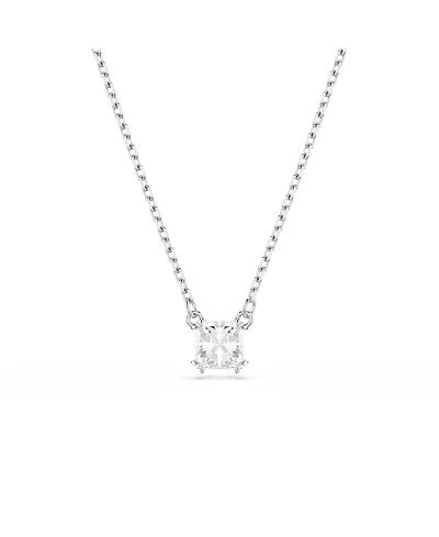 Swarovski Stilla Pendant Square Cut, White, Necklace