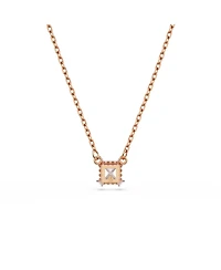 Swarovski Stilla Pendant Square Cut, White, Necklace