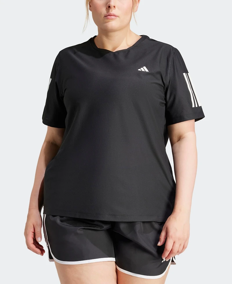 Adidas Plus Own the Run Moisture-Wicking T-Shirt