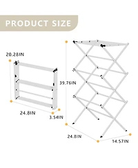 Givimo White Folding Metal Drying Rack